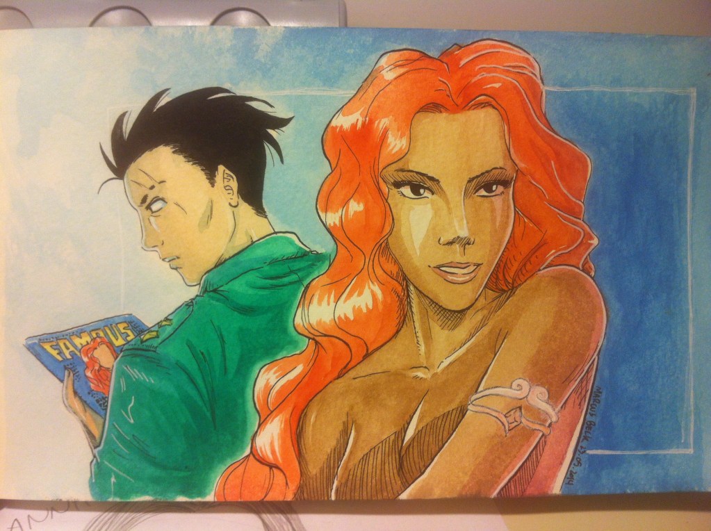 Novos personagens aquarelados
