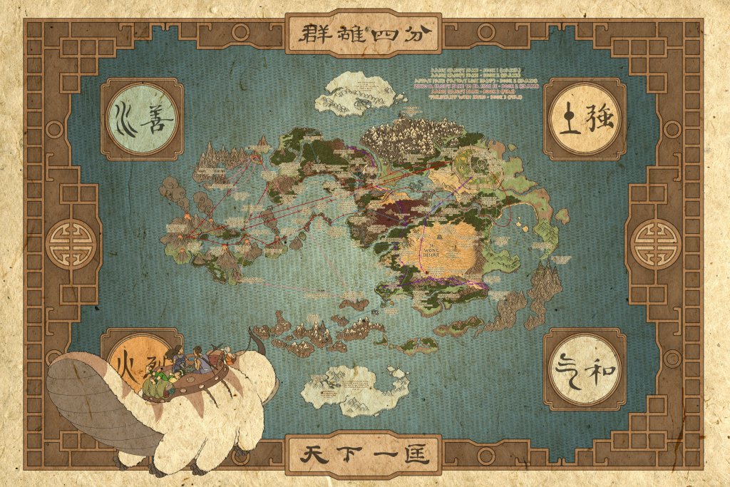 Mapa do mundo de Avatar