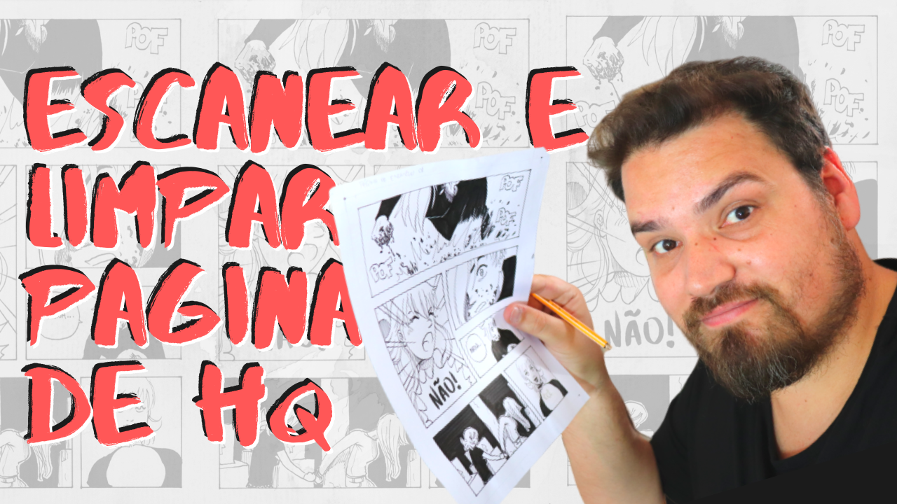 Como escanear e limpar uma página de quadrinhos