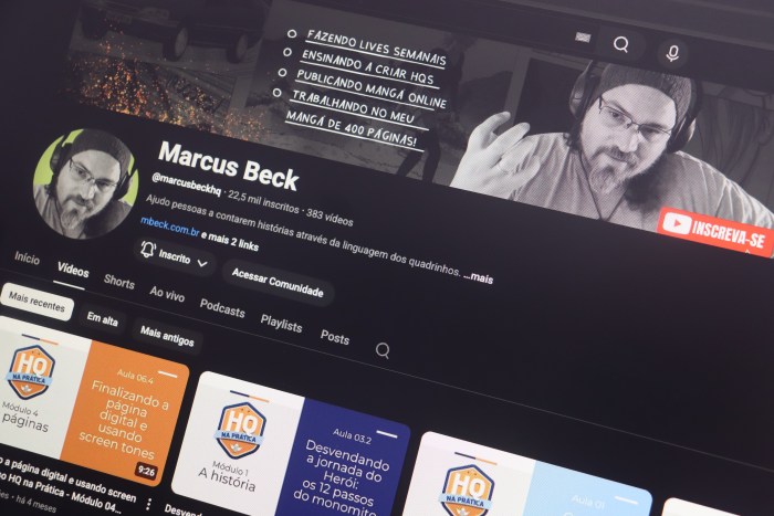 Marcus Beck no Youtube